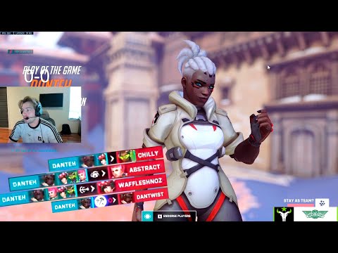 DANTEH SOJOURN INSANE CLUTCH! POTG! OVERWATCH 2 TOP 500