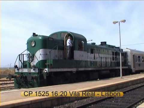 CP Alco 1525 departs Vila Real for Lisbon in 2000