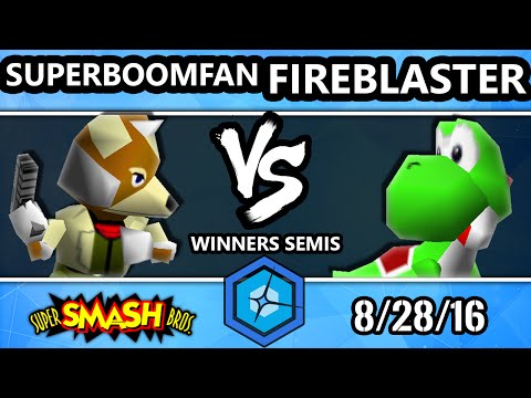 Shine 2016 Smash 64 - ND64 | SuPeRbOoMfAn (Fox) Vs. FireBlaster (Yoshi) SSB64 Winners Semis