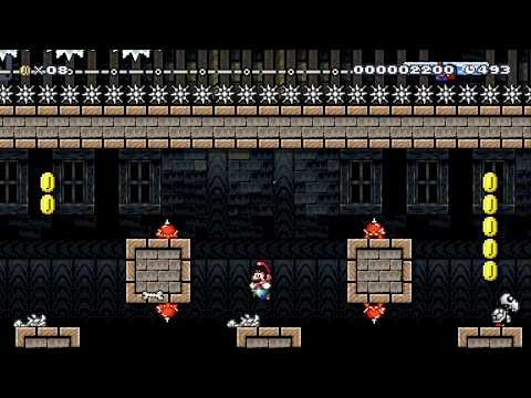 Buflen's Spooky House by Buflen - SUPER MARIO MAKER - NO COMMENTARY 1AU 1AV
