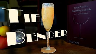 The Tie Bender || A very EXTRA Bellini recipe from Regarding Cocktails by Sasha Petraske