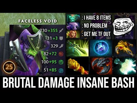 WTF Satanic Faceless Void Brutal Damage Insane Bash Lord Destroyed Trashtalker 26Kills by Fn DotA 2