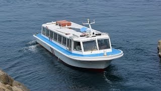 preview picture of video '東尋坊の遊覧船でカモメは Tojinbo Pleasure boat:北陸 信州温泉旅 Hot spring journey'