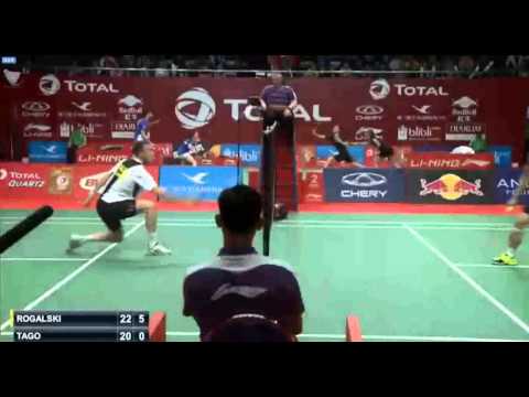 2015 TOTAL BWF World Championships R64 MS Michal ROGALSKI vs Kenichi TAGO