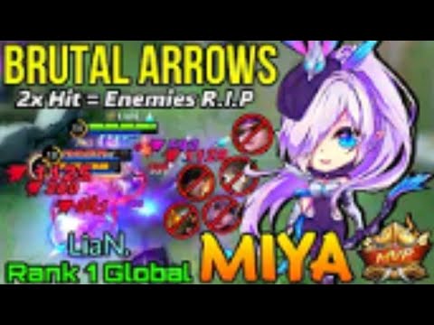 Butral Arrows DMG Miya Late Game is scary - Top 1 global Miya by Lian - MLBB