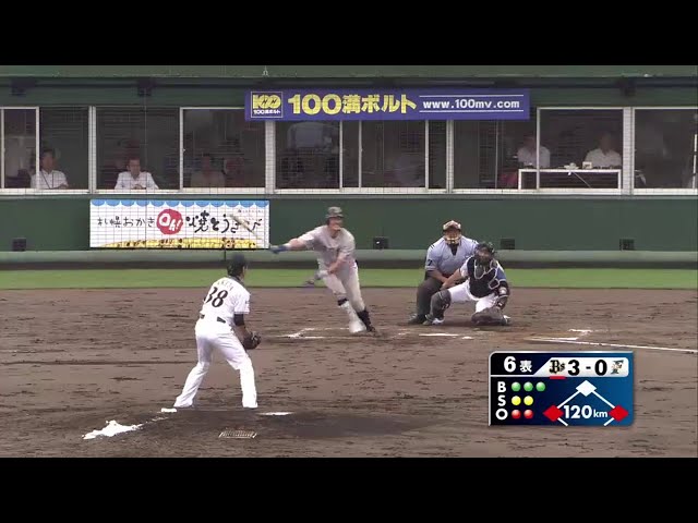 【6回表】バファローズ・坂口がこの試合2本目のタイムリー!! 2014/8/6 F-Bs