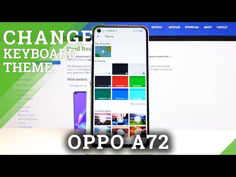 How to Change Keyboard Theme in Oppo A72 - Personalize Android Display
