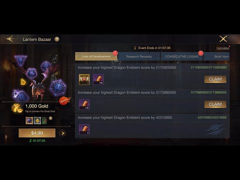 Dragon Emblem still ain’t cheap to upgrade  🙈 - KOA - Lantern Bazaar - King of Avalon