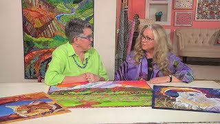 Susan Brubaker Knapp interviews Luana Rubin about her Quilts with Meaning on Quilting Arts TV #2211.