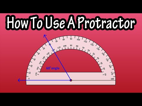 How To Use A Protractor To Measure And Draw Angles Explained From The Right And Left Side