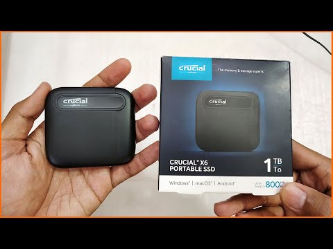 CRUCIAL X6 PORTABLE SSD 1TB Unboxing & Testing.| External SSD