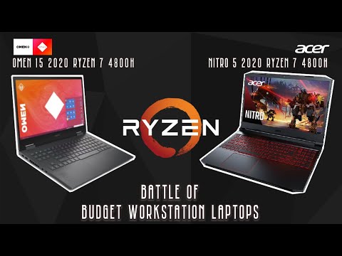 OMEN 15 RYZEN 7 4800H vs NITRO 5 RYZEN 7 4800H | BUDGET WORKSTATION BATTLE 🔥🔥
