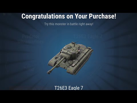 (The last Eagle)(I got the Eagle 7 at auction)#wotblitz丨I got T26E3 Eagle 7 for 2k gold丨worth it!!