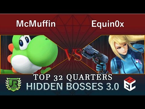 Hidden Bosses 3.0  TOP 32 QUARTERS - McMuffin (Yoshi, Kirby) vs Equin0x (Zero Suit Samus, Mario)