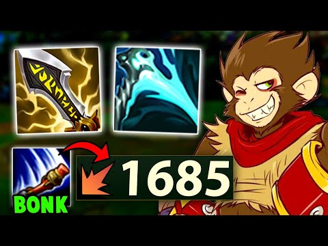 I play Wukong but built Full Crit and bonk everyone for 1600 Damage