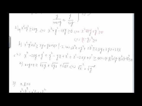 Exerciții cu inegalități