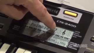 Video thumbnail for Casio Keyboard CTK 2400 Product Review by Making Music magazine