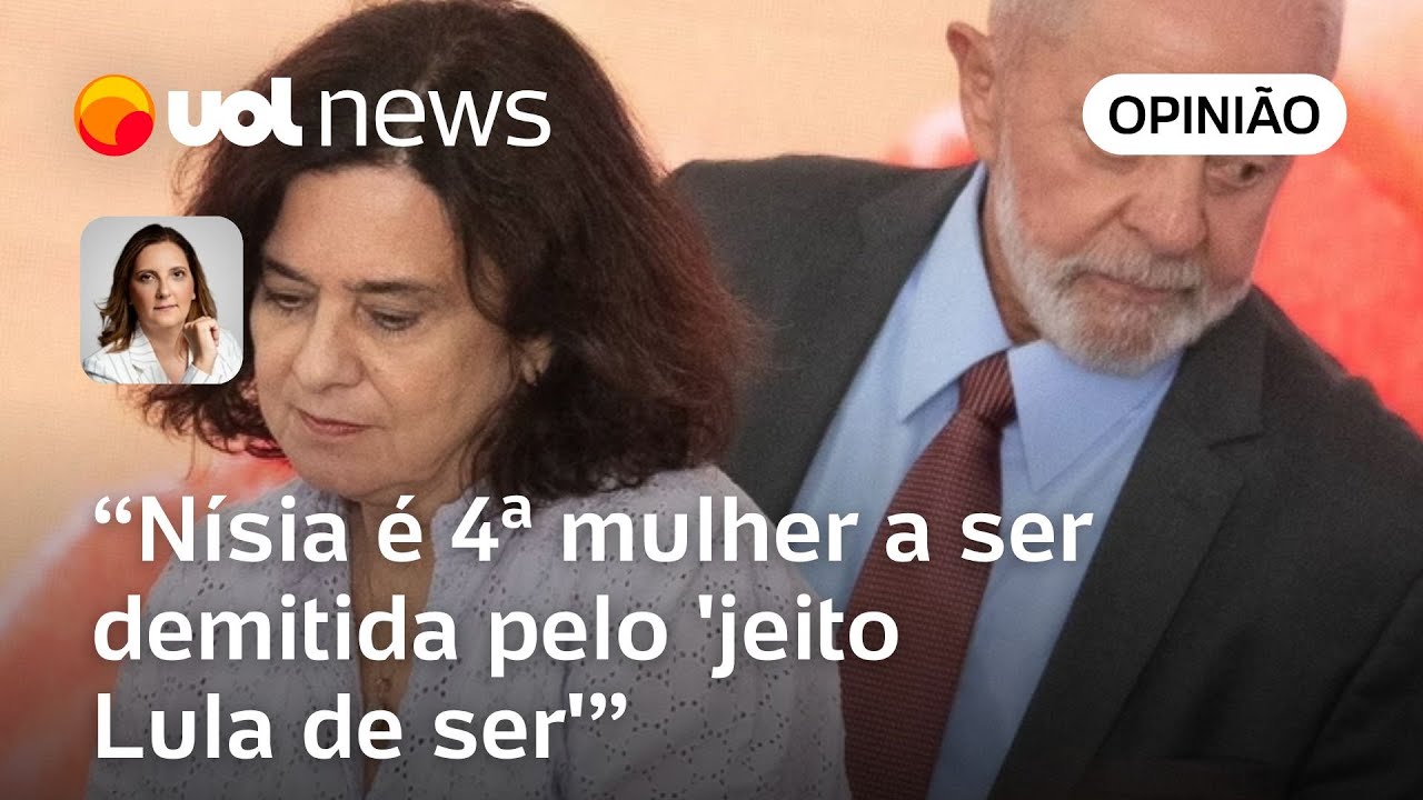 Nísia Trindade é a 4ª mulher demitida por Lula em reforma que favorece apenas o PT, analisa Matais