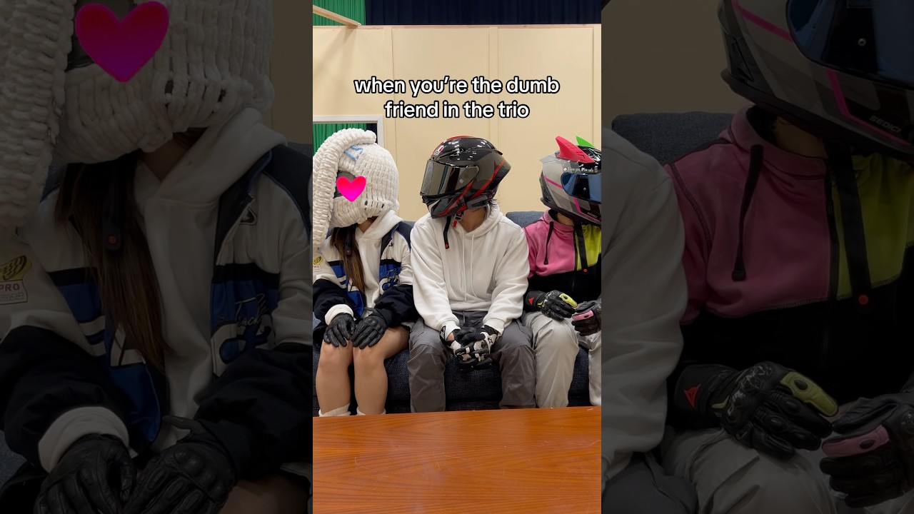 we all have that one friend in the trio #biker #bikergirl #biketok #friendship #bikerboy