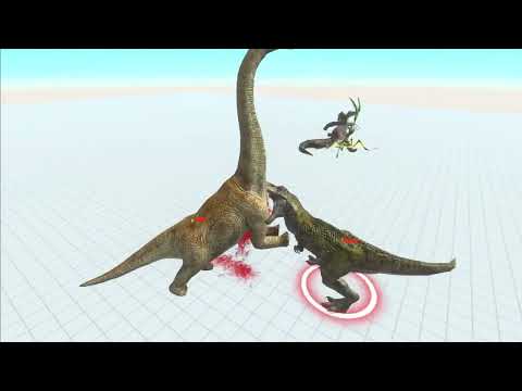 GIANT PRAYING MANTIS vs T-REX vs BRACHIOSAURUS vs PURUSSAURUS vs GORO vs KOZAROG THE DEMON [ARBS]