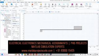 Piezoelectric Energy Harvester Cantilever beam vibration simulation using COMSOL