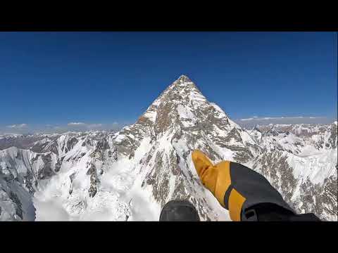 Exclusive video of Paragliding at k2 by famous paraglider  Tom De DorlodotHoracio Llorens