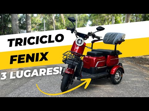 Duos Fenix ​​Electric Tricycle - Three Seats - For Your Family
