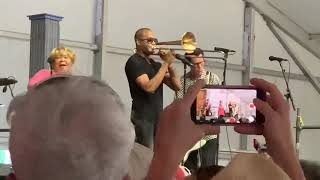 Mavis Staples &amp; Trombone Shorty “Who Told You That” song by Jeff Tweedy (NOLA Jazzfest, 2 May 2019)