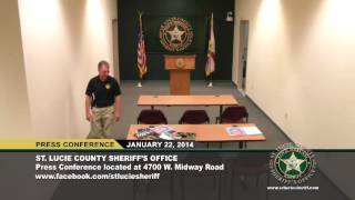 St. Lucie Sheriff's Deputies arrest bank robbery suspect.