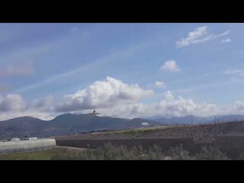 Turkish Airlines A320 take off form Alanya airport (GZP)