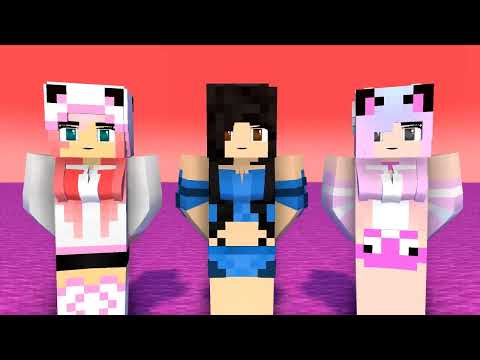 ZERO TWO DODGING SWORD MEME FIRST MEET MEME ELECTRODANCE | AARON ❤ APHMAU 💜 | MINECRAFT ANIMATION
