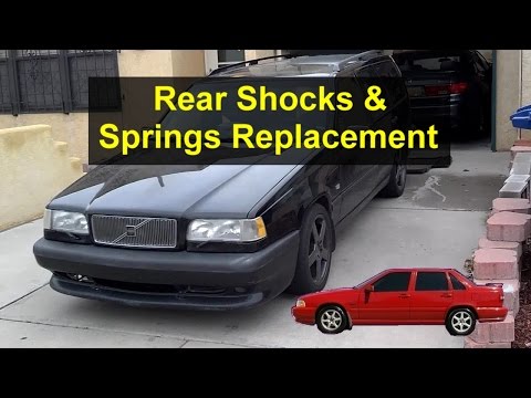 Rear suspension, shocks and springs replacement, P80 Volvo, 850, S70, V70, etc. - VOTD