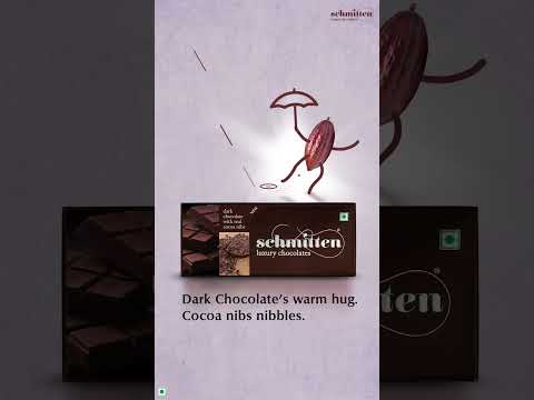 Dark chocolate with real cocoa nibs: Schmitten Monsoon Haiku #luxurychocolates