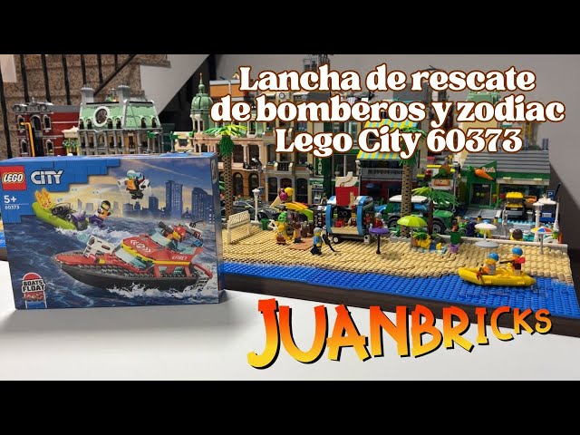 Vídeo relacionado con LEGO City Lancha de Rescate de Bomberos y Zodiac, Barcos Flotantes, Mochila Propulsora, Juguetes de Baño para Niños y Niñas de 6 Años o Más 60373