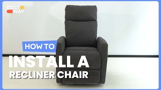 How to Install the Power Lift Recliner Chair with Remote Control | JL10015US #costway #howto