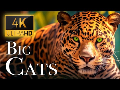 Big Cats In 4K - Spectacular Scenes of Big Cats In Wild Nature | Scenic Relaxation Film