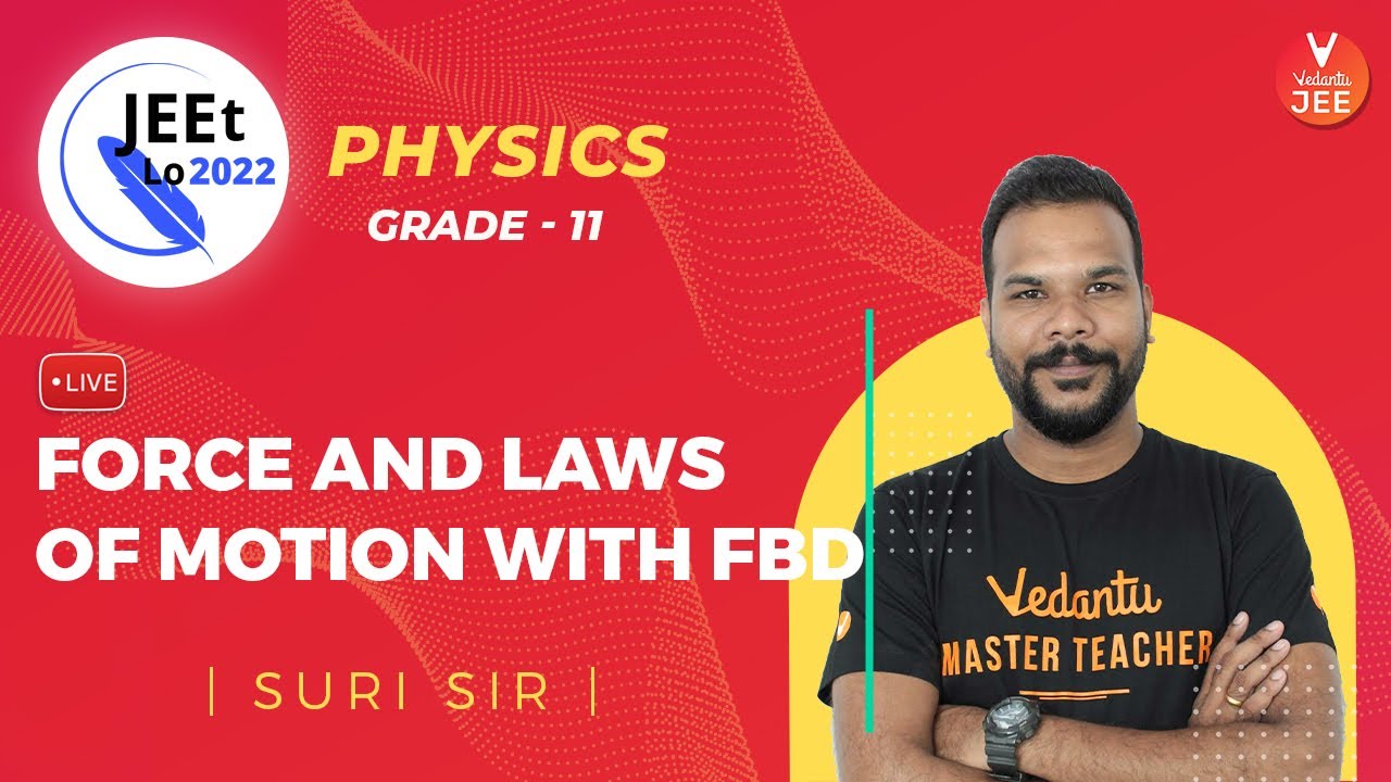 Laws of Motion | Force And Laws Of Motion With FBD | Class 11 | JEE Main 2022 | JEEt Lo 2022