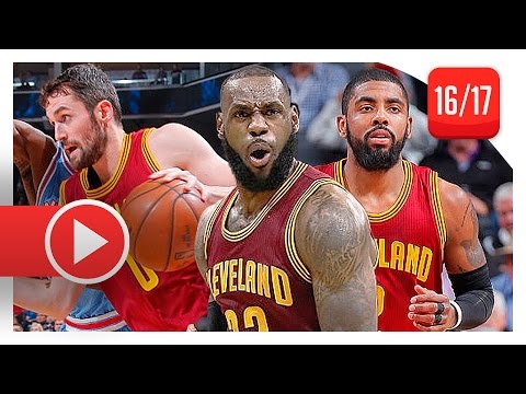 LeBron James, Kyrie Irving & Kevin Love Full Highlights vs Kings (2017.01.13) - DOMINATION!