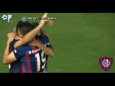 Gol de Matos. Argentinos 0 San Lorenzo 2. Fecha 3. Torneo Final 2014. Fútbol Para Todos