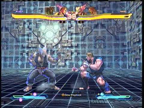 Street Fighter X Tekken: pikagoma (Abel-Ogre) vs hananositanoble (Steve-Heihachi) SD