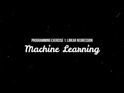 Linear Regression Programming Assignment Machine Learning Matlab Bookman