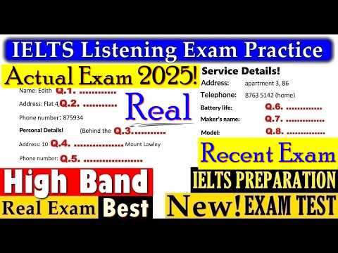 IELTS LISTENING PRACTICE TEST 2025 WITH ANSWERS | 29.07.2025