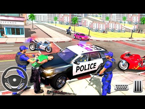 Us Police Bike Gangster Chase Simulator  - Android Gameplay # 3