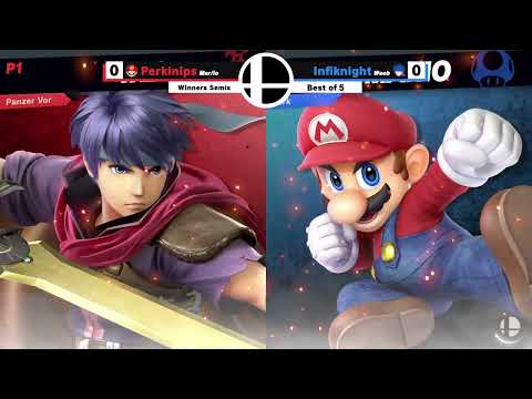 Infiknight (Ike) vs Perkinips (Mario) - Winner's Semis - Fries on a Salad #48