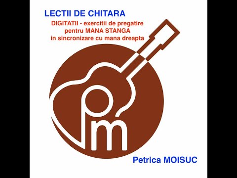 Petrica Moisuc - chitara // LECTII DE CHITARA - DIGITATII - pentru MANA STANGA