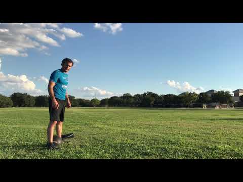 Squat jump w/low throw using multiple implement options