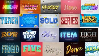 2023 3D Text Effect Photoshop Tutorial