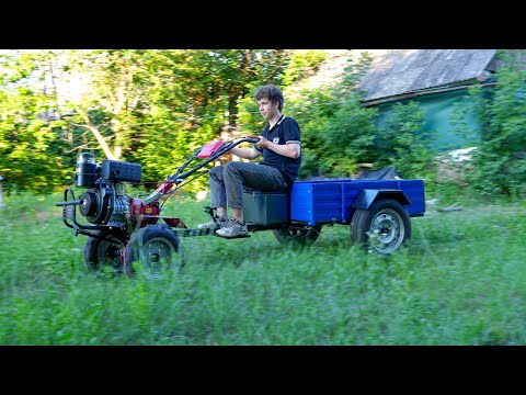 Обзор прицепа к мотоблоку