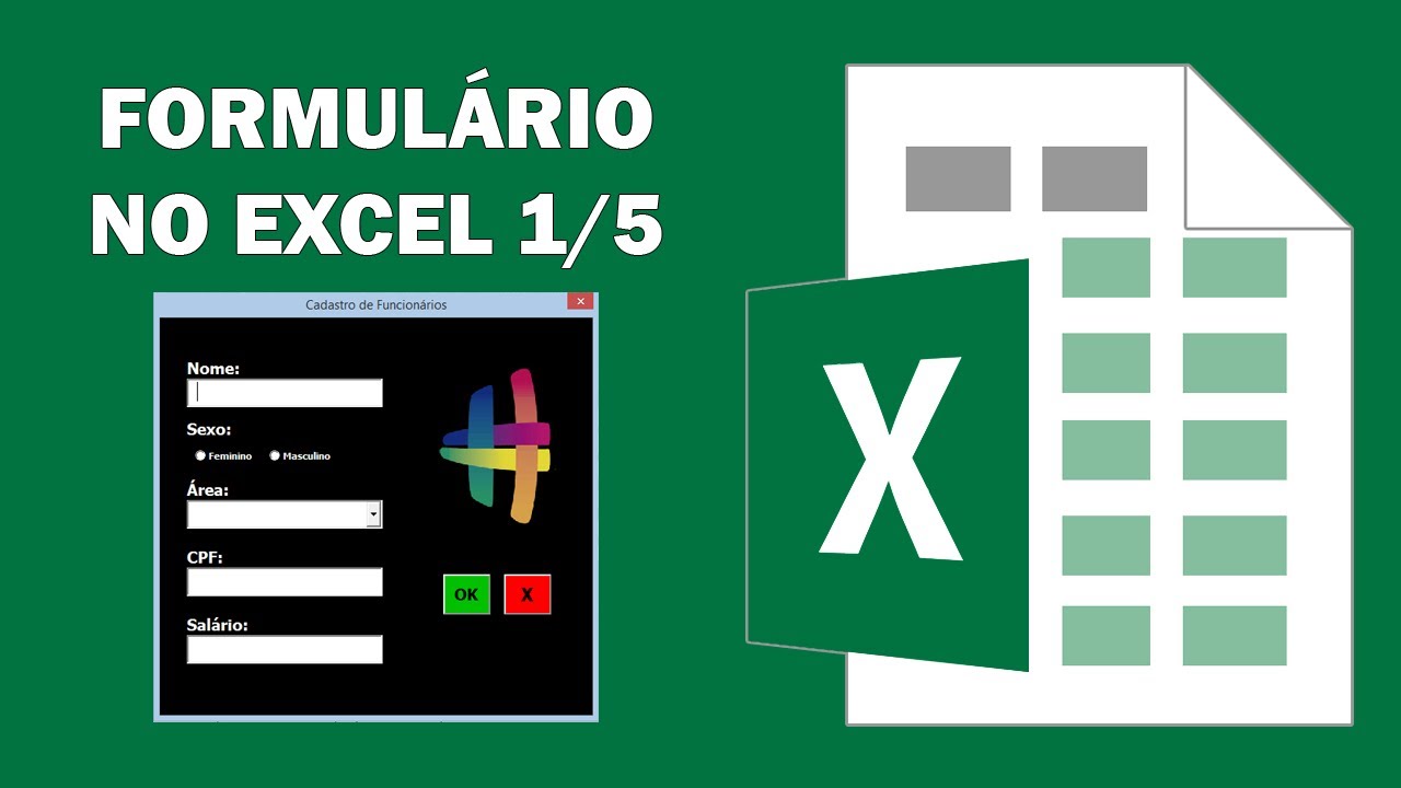 Como criar formulário no Excel - Criando UserForm no VBA - 1/5