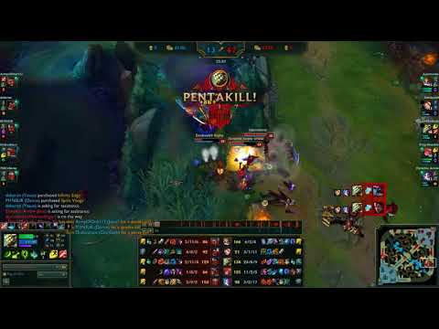 Master Yi Penta 1 Kill per minute KDA Hard carry